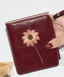 Burner（バーナー）の「【OKUOKU　0909】二つ折り　ミニ財布　花柄刺繍 oku-wallet-642250183722-12（財布）」