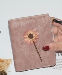 Burner | 【OKUOKU　0909】二つ折り　ミニ財布　花柄刺繍 oku-wallet-642250183722-12(財布)