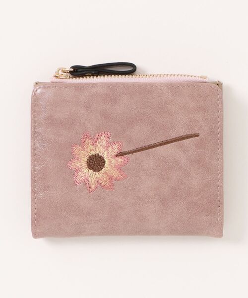 Burner(バーナー)の「【OKUOKU 0909】二つ折り ミニ財布 花柄刺繍 oku-wallet-642250183722-12(財布・レディース・レッド/ピンク/ダークグリーン/ブラック・FREE)」の14枚目の写真
