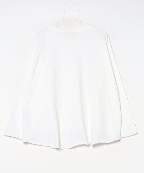 vent blanc(ヴァンブラン)の「vent blanc ヴァンブラン シングルジャージー ロングTee(Tシャツ/カットソー・レディース・オフホワイト/杢グレー/オートミール・FREE)」の4枚目の写真