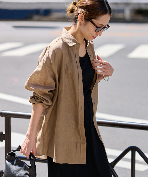 FRAMeWORK ライトフレンチリネンシャツ FRAMeWORK（フレームワーク）の「≪追加≫ライトフレンチリネン