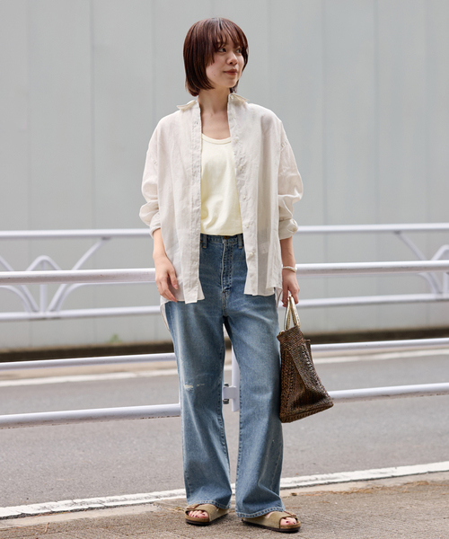 ≪追加≫ライトフレンチリネンレギュラーシャツ（シャツ/ブラウス  