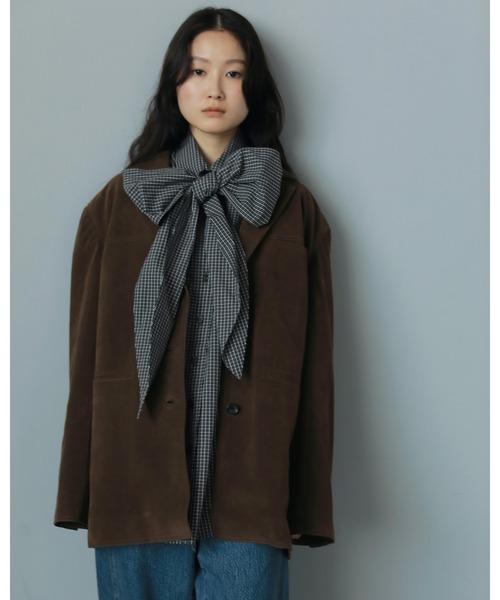 トップス anuke / Volume Ribbon Shirts Volume Ribbon Shirts（シャツ/ブラウス）｜anuke（アンヌーク）の