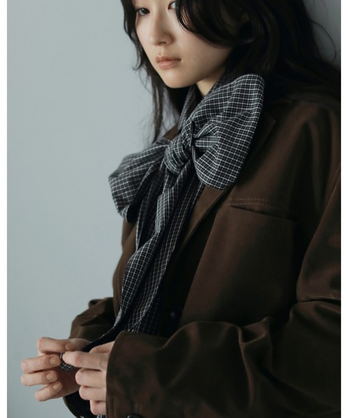 Volume Ribbon Shirts（シャツ/ブラウス）｜anuke（アンヌーク）の