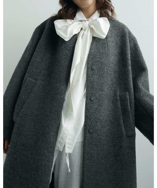 Volume Ribbon Shirts（シャツ/ブラウス）｜anuke（アンヌーク）の