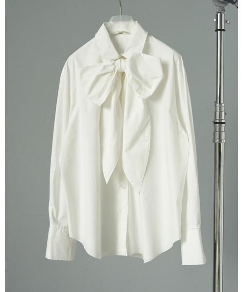 Volume Ribbon Shirts（シャツ/ブラウス）｜anuke（アンヌーク）の