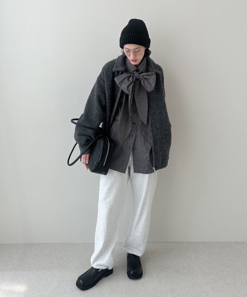 anuke アンヌーク Volume Ribbon Shirts anuke（アンヌーク） ブラウス シャツ Volume Ribbon Shirts