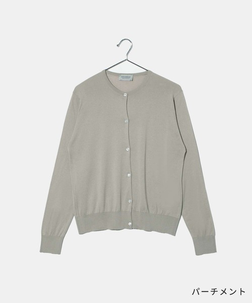 JOHN SMEDLEY(ジョンスメドレー)の「JOHN SMEDLEY ELINOR ジョンスメドレー 長袖コットンニットカーディガン(カーディガン/ボレロ・レディース・ネイビー/ベージュ系1/ホワイト系1/ダークグレー/ブラック・LARGE/SMALL/MEDIUM)」の14枚目の写真