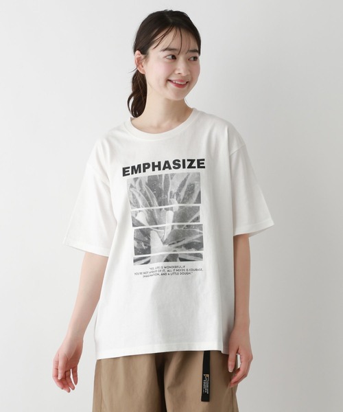 FOUND GOOD(ファウンドグッド)の「makiフォトプリントTEE(Tシャツ/カットソー・レディース・アイボリー/ブラック/ホワイト系5・L/M/S)」の5枚目の写真