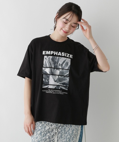 FOUND GOOD(ファウンドグッド)の「makiフォトプリントTEE(Tシャツ/カットソー・レディース・アイボリー/ブラック/ホワイト系5・L/M/S)」の10枚目の写真