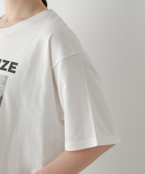 FOUND GOOD(ファウンドグッド)の「makiフォトプリントTEE(Tシャツ/カットソー・レディース・アイボリー/ブラック/ホワイト系5・L/M/S)」の19枚目の写真