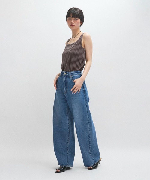 アダムエロペ　パンツ ジーンズ・デニムパンツ ネイビー　25インチ アダムエロペ パンツ ジーンズ・デニムパンツ ネイビー 25インチ