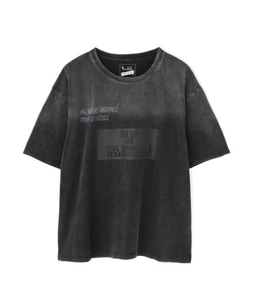DankeSchon POWDER S/S TEE MILS SQUARE Tシャツ ブラック DankeSchon/ダンケシェーン/POWDER MILS SQUARE S/S TEE(T