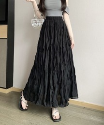 Teem Store（チームストア）の「ワッシャーボリュームロング フレアスカート（スカート）」