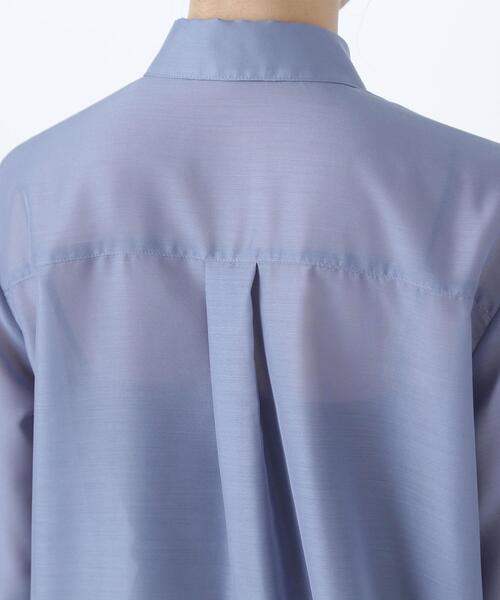 NATURAL BEAUTY BASIC(ナチュラルビューティーベーシック)の「◇シアーオーバーシャツ(シャツ/ブラウス・レディース・オリーブ/ベージュ/ダークブルー・FREE)」の12枚目の写真