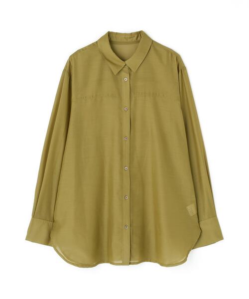 NATURAL BEAUTY BASIC(ナチュラルビューティーベーシック)の「◇シアーオーバーシャツ(シャツ/ブラウス・レディース・オリーブ/ベージュ/ダークブルー・FREE)」の16枚目の写真