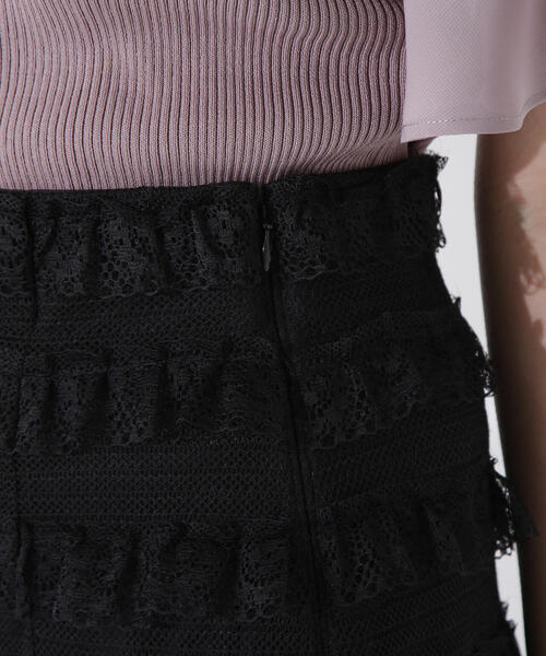 PROPORTION BODY DRESSING(プロポーションボディドレッシング)の「レースフリルタイトスカート / 1215220609(スカート・レディース・ブラック/ホワイト・SMALL/MEDIUM/P/S)」の13枚目の写真