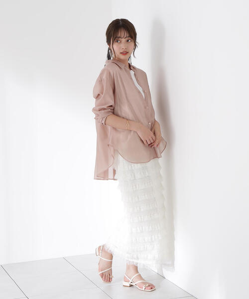 PROPORTION BODY DRESSING(プロポーションボディドレッシング)の「レースフリルタイトスカート / 1215220609(スカート・レディース・ブラック/ホワイト・SMALL/MEDIUM/P/S)」の20枚目の写真