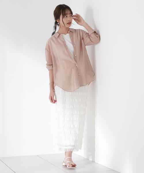 PROPORTION BODY DRESSING(プロポーションボディドレッシング)の「レースフリルタイトスカート / 1215220609(スカート・レディース・ブラック/ホワイト・SMALL/MEDIUM/P/S)」の22枚目の写真