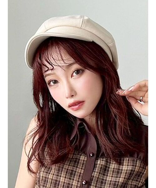 RESEXXY(リゼクシー)の「ベーシックキャスケット(キャスケット・レディース・アイボリー/ブラック・FREE)」の1枚目の写真