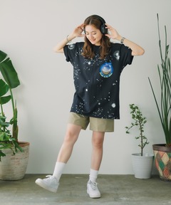 セール】GLITTER EMBROIDERY VELOUR LONG TOP（Tシャツ/カットソー