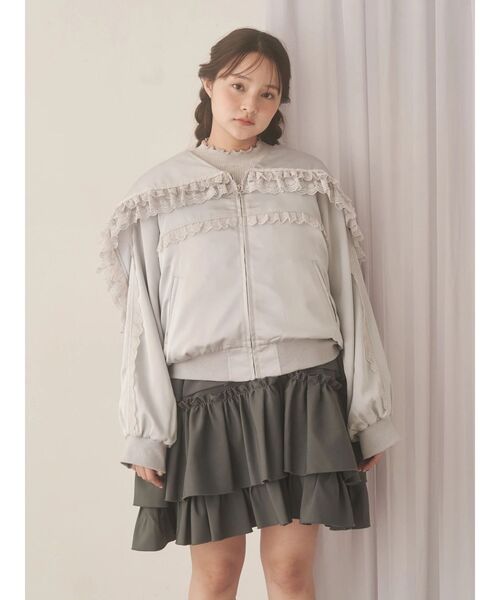 merry jenny(メリージェニー)の「ribbonセーラーサテンブルゾン(ブルゾン・レディース・ピンク/ブルー/グレー・FREE)」の22枚目の写真