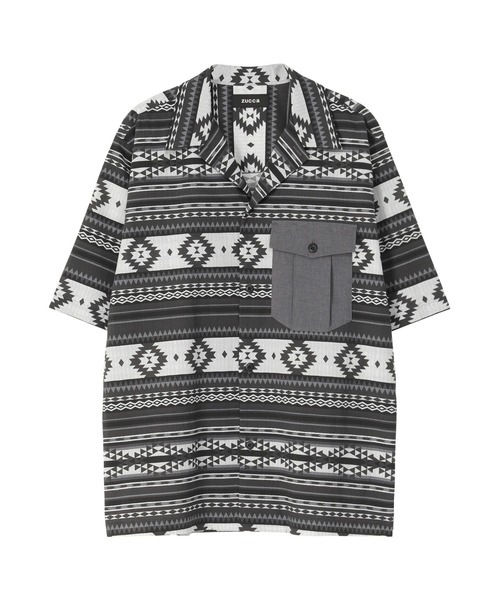 ZUCCa（ズッカ）の「エスニックプリント / シャツ / S（シャツ/ブラウス・メンズ・ブラック/ブルー・M size）」の8枚目の写真