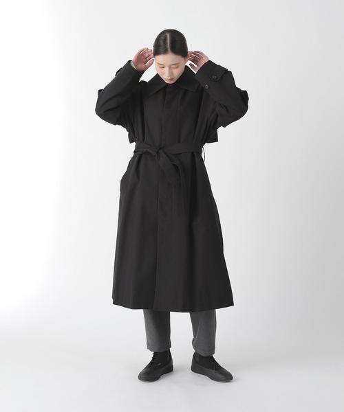 Plantation（プランテーション）の「CNオックス / コート / (O)（その他アウター・レディース・ブラック/ベージュ/ブルー・M size）」の4枚目の写真