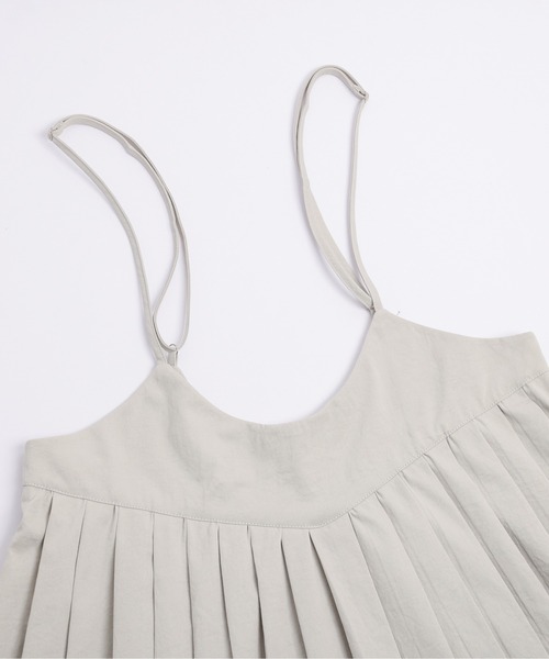 Lajour（ラジュール）の「【日本製】タックプリーツキャミワンピース/ロングシーズン対応/快適素材（サロペット/オーバーオール・レディース・ネイビー/ブラック/ベージュ・フリー）」の21枚目の写真
