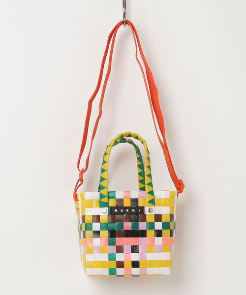 MARNI(マルニ)の「MARNI(マルニ)Kids & Junior かごハンドバッグ(かごバッグ・キッズ・ライトイエロー/ライトピンク/ピンク/イエロー/オレンジ・ONE SIZE)」の2枚目の写真