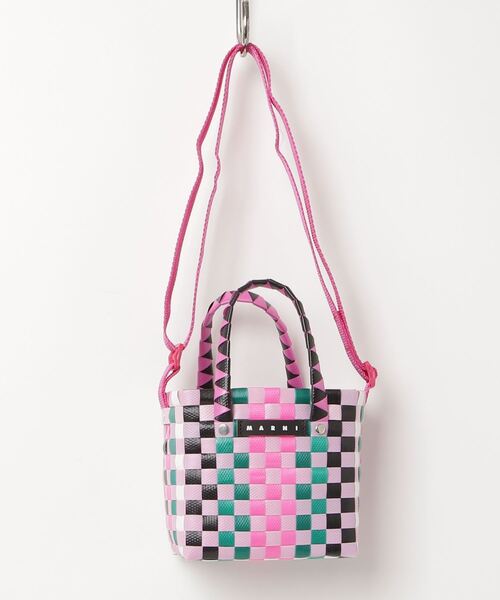 MARNI(マルニ)の「MARNI(マルニ)Kids & Junior かごハンドバッグ(かごバッグ・キッズ・ライトイエロー/ライトピンク/ピンク/イエロー/オレンジ・ONE SIZE)」の3枚目の写真