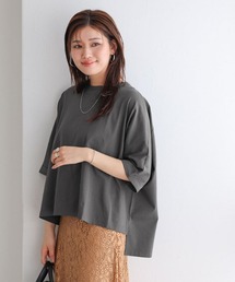 軽撥水・防汚ルーズドルマンTシャツ