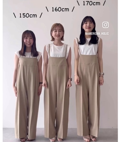 セール】【WEB限定】サイドラインバックリボンサロペット（サロペット