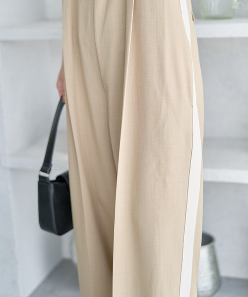 AMERICAN HOLIC(アメリカンホリック)の「【WEB限定】サイドラインバックリボンサロペット(サロペット/オーバーオール・レディース・チャコールグレー/ベージュ・FREE)」の10枚目の写真