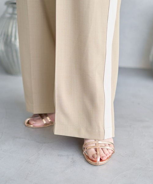 AMERICAN HOLIC(アメリカンホリック)の「【WEB限定】サイドラインバックリボンサロペット(サロペット/オーバーオール・レディース・チャコールグレー/ベージュ・FREE)」の11枚目の写真