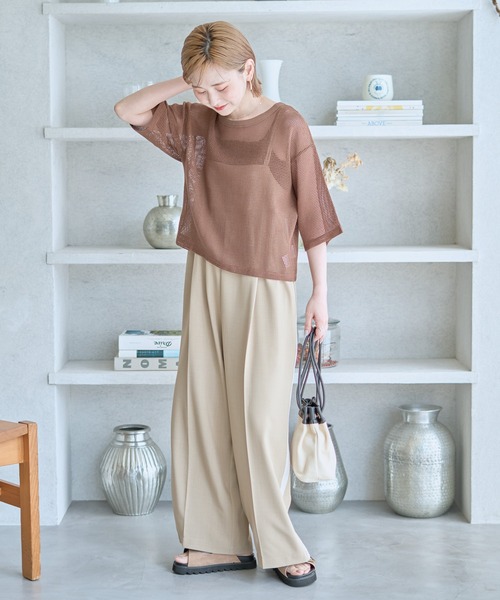 WEB限定】サイドラインバックリボンサロペット（サロペット