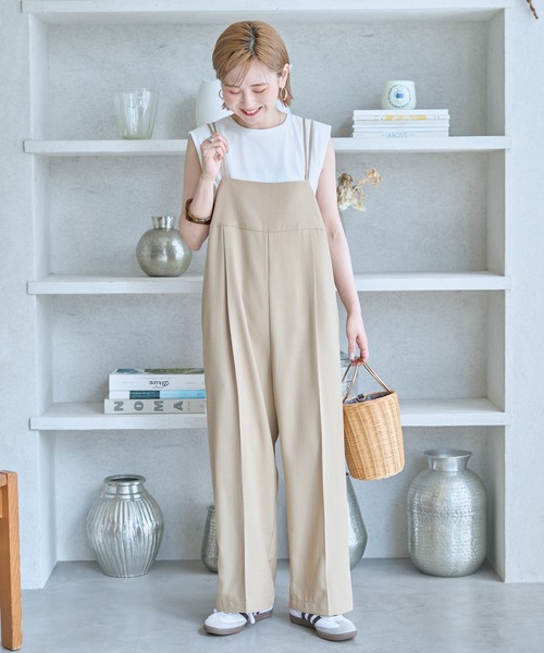 【Aoさん専用】Plage ノースリーブロングサロペット ベージュ 楽天市場】サロペット オールインワン オーバーオール レディース 綿