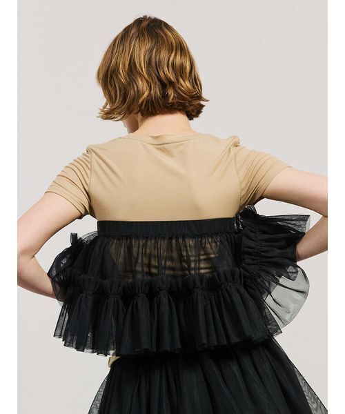 SORIN（ソリン　）の「Tulle Circular Skirt Belt/チュール サーキュラースカートベルト（スカート・レディース・ホワイト/ブラック/ピンクベージュ・38）」の8枚目の写真