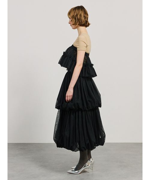 SORIN（ソリン　）の「Tulle Circular Skirt Belt/チュール サーキュラースカートベルト（スカート・レディース・ホワイト/ブラック/ピンクベージュ・38）」の22枚目の写真