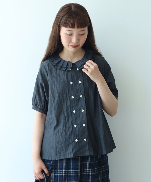 bulle de savon 夜のキンモクセイ 刺繍 ブラウス AMBIDEX Store