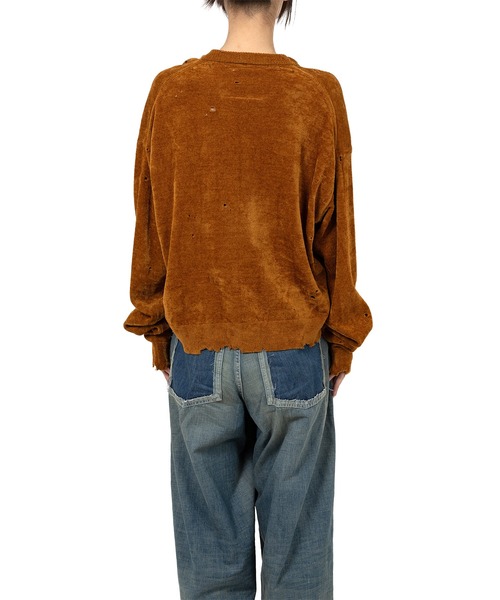 Maison MIHARA YASUHIRO（メゾンミハラヤスヒロ）の「Distressed Knit Sweater（ニット/セーター・レディース・ブラック・38/36）」の18枚目の写真