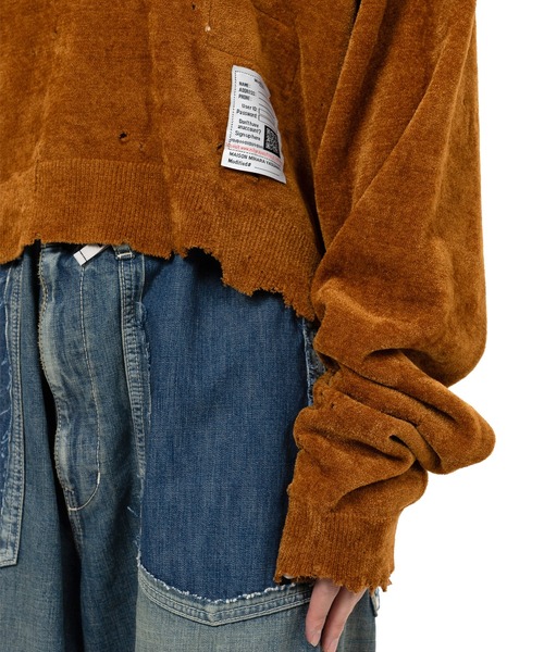 Maison MIHARA YASUHIRO（メゾンミハラヤスヒロ）の「Distressed Knit Sweater（ニット/セーター・レディース・ブラック・38/36）」の21枚目の写真