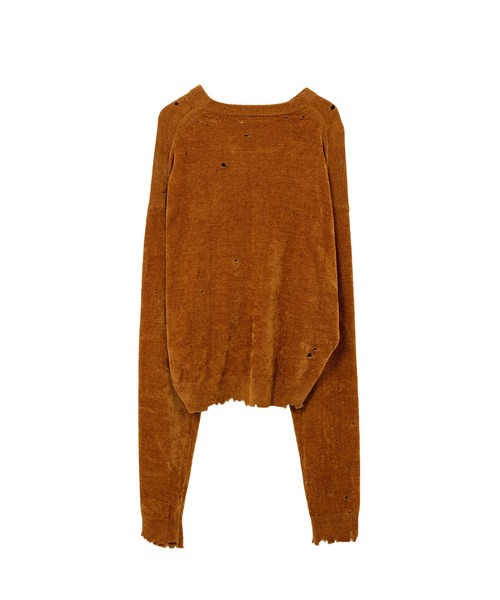 Maison MIHARA YASUHIRO（メゾンミハラヤスヒロ）の「Distressed Knit Sweater（ニット/セーター・レディース・ブラック・38/36）」の15枚目の写真