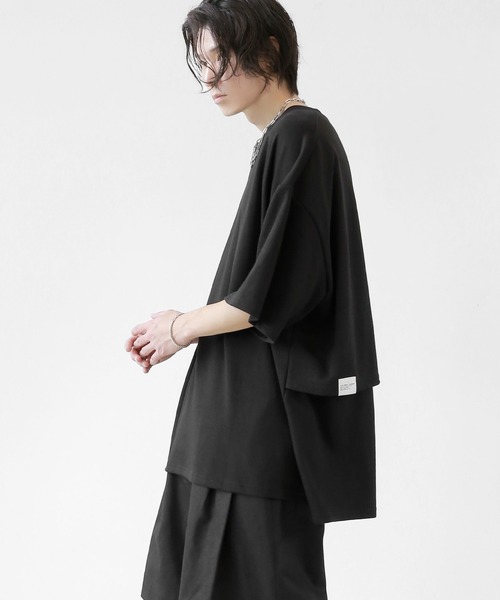 minsobi(ミンソビ)の「メッシュコアT(Tシャツ/カットソー・メンズ・ブラック/ホワイト・FREE)」の1枚目の写真