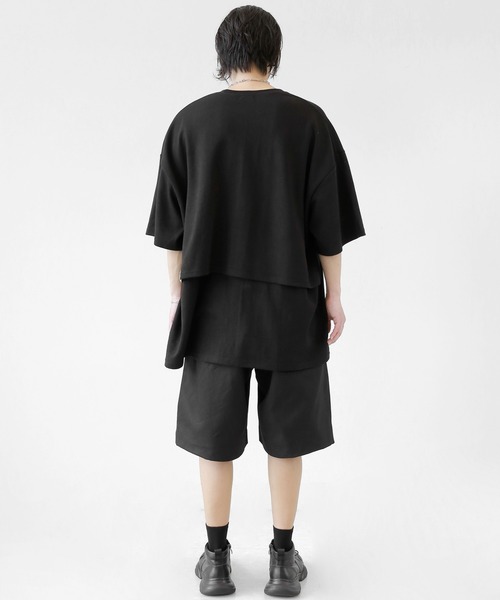 minsobi(ミンソビ)の「メッシュコアT(Tシャツ/カットソー・メンズ・ブラック/ホワイト・FREE)」の19枚目の写真