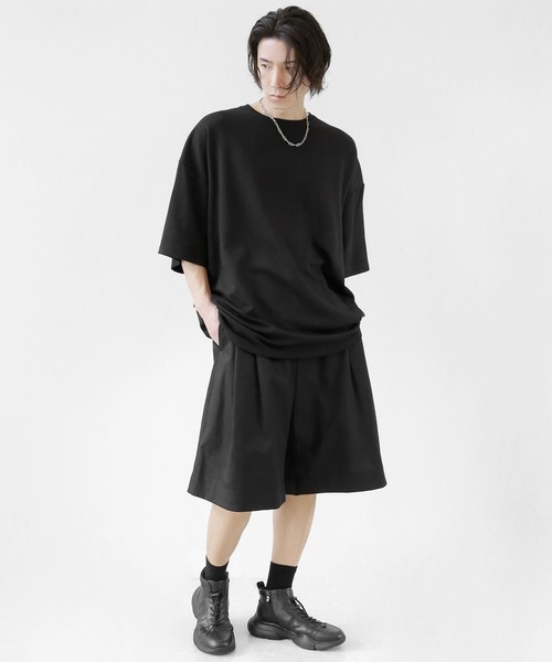 minsobi(ミンソビ)の「メッシュコアT(Tシャツ/カットソー・メンズ・ブラック/ホワイト・FREE)」の21枚目の写真