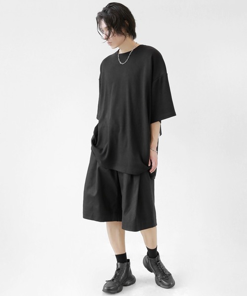 minsobi(ミンソビ)の「メッシュコアT(Tシャツ/カットソー・メンズ・ブラック/ホワイト・FREE)」の22枚目の写真