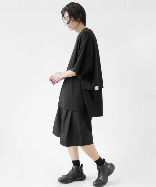 minsobi(ミンソビ)の「メッシュコアT(Tシャツ/カットソー・メンズ・ブラック/ホワイト・FREE)」の17枚目の写真