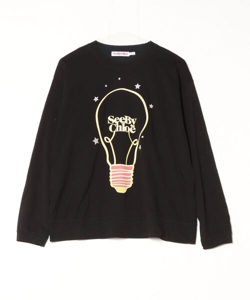 SEE BY CHLOE - See by Chloe ロゴ グラフィック Tシャツ 長袖 新品未使用 シーバイクロエ レディース トレーナー See By Chloe ブランド