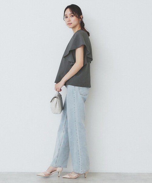 サイズXL【未使用】AKM ロングスリーブキーネックカットソー 定価44000円 楽天市場】≪送料無料≫ カットソー 丈が選べるフレアスリーブ